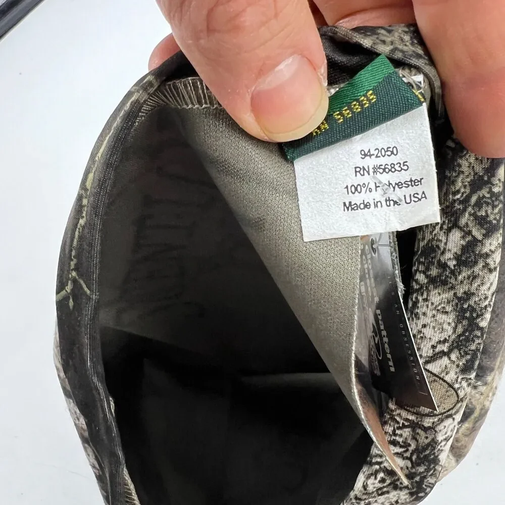 Vintage Cabelas Cap Strap Face Mask Mens OSFA Camo Hunting Scentlok Made USA